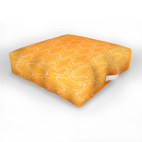 Modern Tropical Mediterranean Print Sunshine Outdoor Floor Cushion