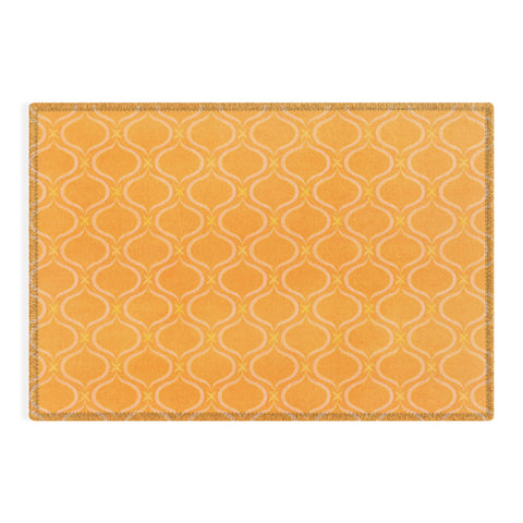 Modern Tropical Mediterranean Print Sunshine Outdoor Rug