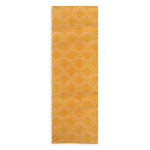 Modern Tropical Mediterranean Print Sunshine Yoga Towel