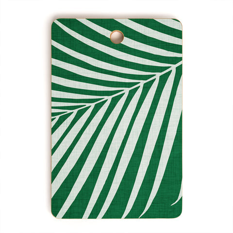 Modern Tropical Minimalist Palm Leaf Cutting Board Rectangle