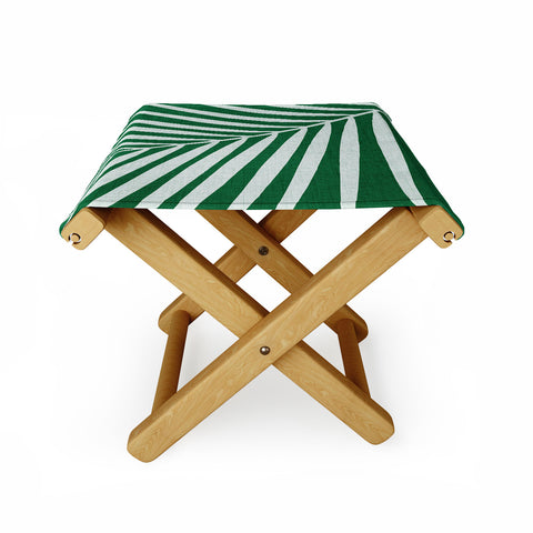 Modern Tropical Minimalist Palm Leaf Folding Stool