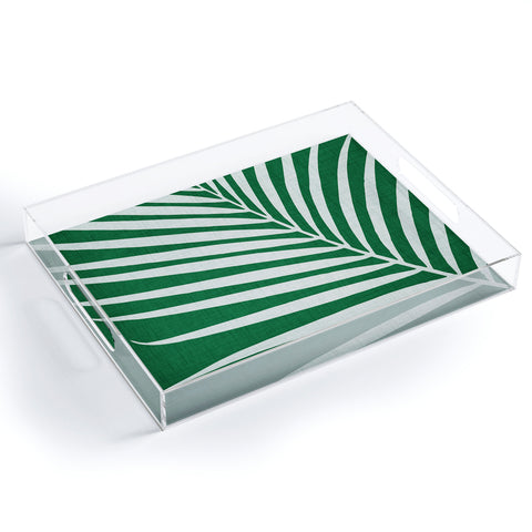 Modern Tropical Minimalist Palm Leaf Acrylic Tray