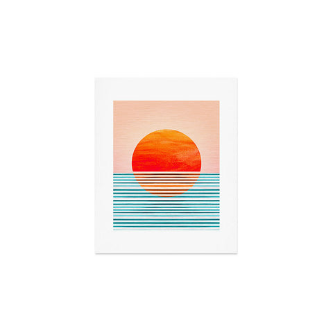 Modern Tropical Minimalist Sunset III Art Print