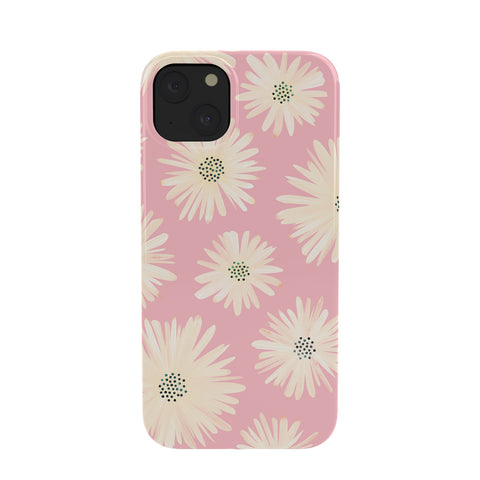 Modern Tropical Playful Pink Floral Phone Case