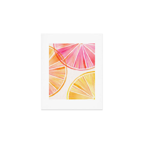 Modern Tropical Summer Citrus Party Art Print