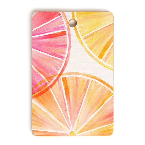Modern Tropical Summer Citrus Party Cutting Board Rectangle