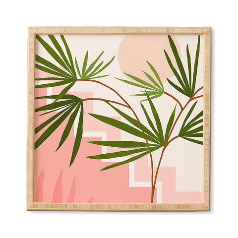 Modern Tropical Summer in Belize Framed Wall Art