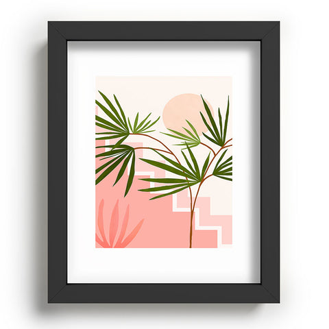 Modern Tropical Summer in Belize Recessed Framing Rectangle