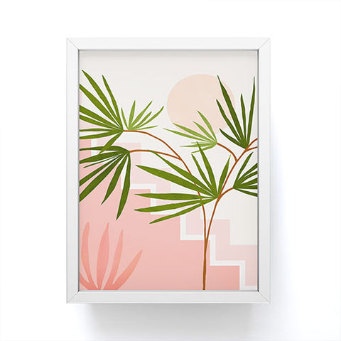 Modern Tropical Summer in Belize Framed Mini Art Print