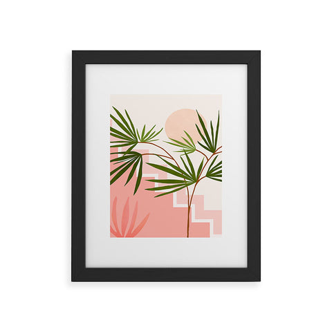 Modern Tropical Summer in Belize Framed Art Print