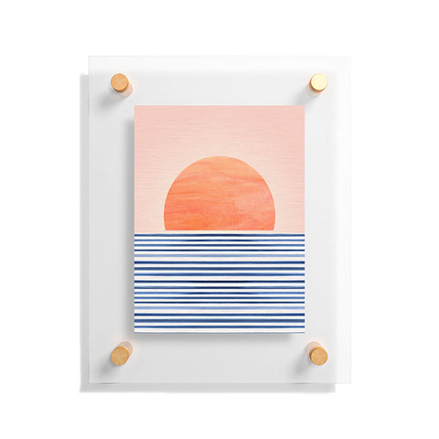 Modern Tropical Summer Sunrise Floating Acrylic Print