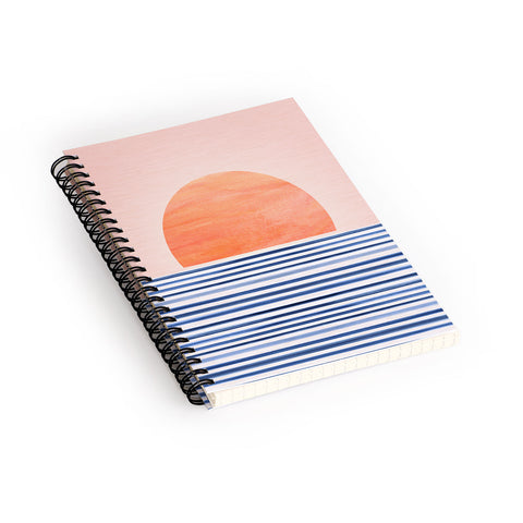 Modern Tropical Summer Sunrise Spiral Notebook
