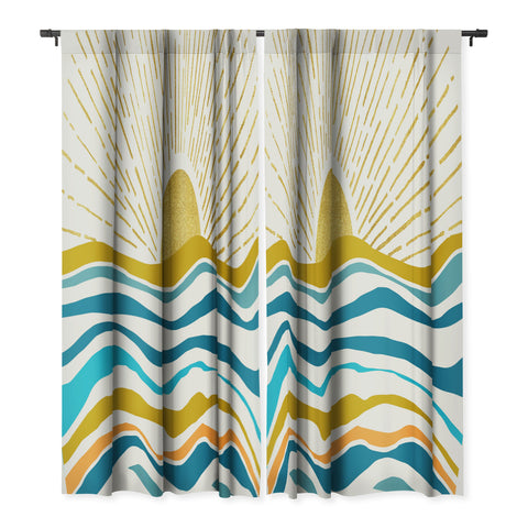 Modern Tropical Sunrise At Sea Blackout Non Repeat