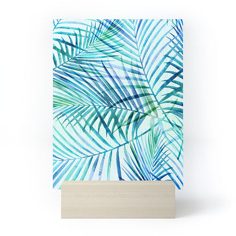 Modern Tropical Tropical Palm Pattern Mini Art Print