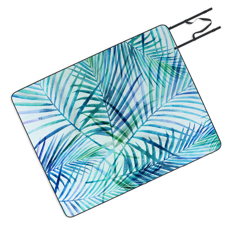 Modern Tropical Tropical Palm Pattern Picnic Blanket