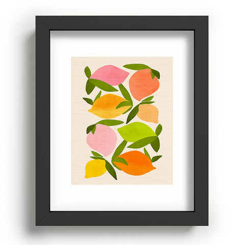 Modern Tropical Wild Mango Recessed Framing Rectangle