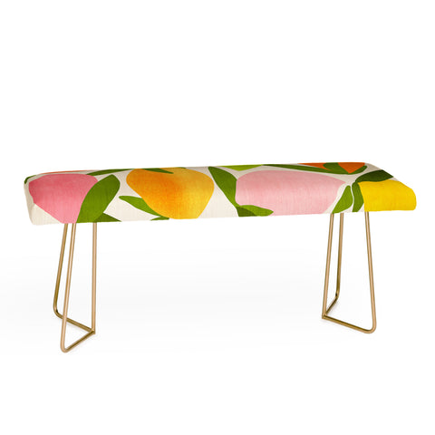 Modern Tropical Wild Mango Bench