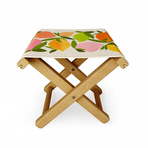 Modern Tropical Wild Mango Folding Stool