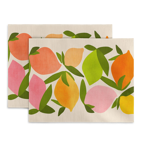 Modern Tropical Wild Mango Placemat