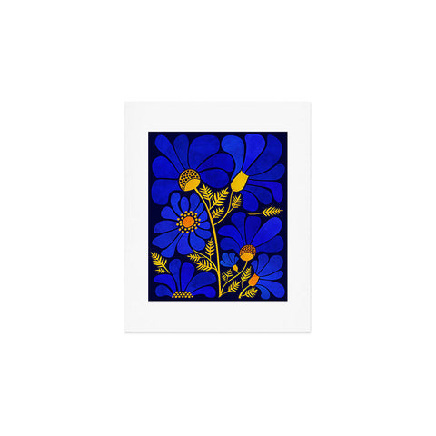 Modern Tropical Wildflower Garden Art Print