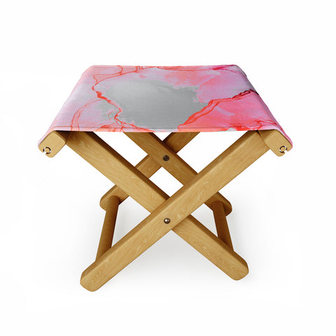 Monika Strigel 1P BETTER TOGETHER PINK INK Folding Stool