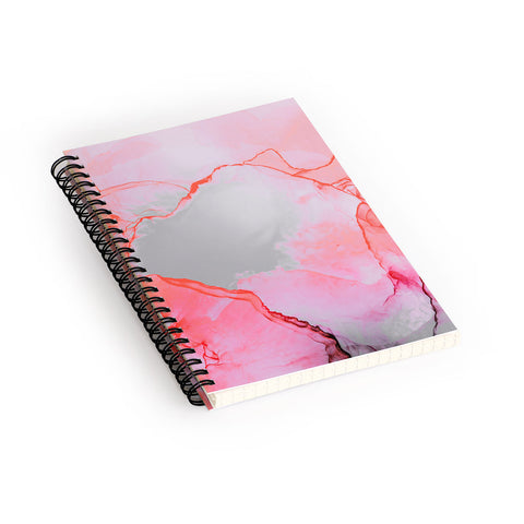 Monika Strigel 1P BETTER TOGETHER PINK INK Spiral Notebook
