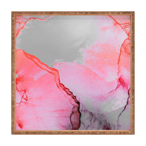 Monika Strigel 1P BETTER TOGETHER PINK INK Square Tray