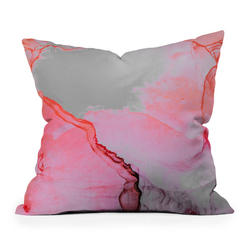 Monika Strigel 1P BETTER TOGETHER PINK INK Throw Pillow