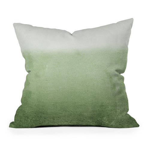 Monika Strigel 1P FADING GREEN FOREST Throw Pillow