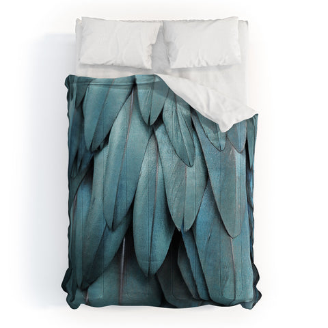 Monika Strigel 1P FEATHERS METALLIC BLUE Comforter