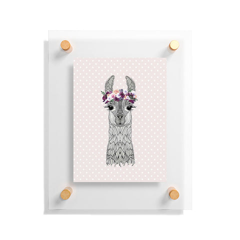 Monika Strigel 1P FLOWER GIRL ALPACA BLUSH Floating Acrylic Print