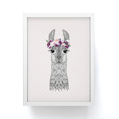 Monika Strigel 1P FLOWER GIRL ALPACA BLUSH Framed Mini Art Print