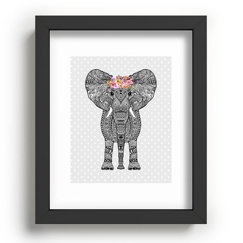 Monika Strigel 1P FLOWER GIRL ELEPHANT GREY 1 Recessed Framing Rectangle