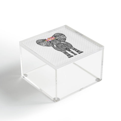 Monika Strigel 1P FLOWER GIRL ELEPHANT GREY 1 Acrylic Box