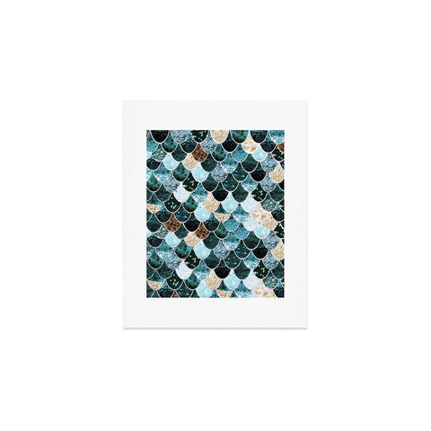 Monika Strigel 1P REALLY MERMAID GOLD TEAL Art Print