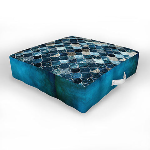 Monika Strigel 1P REALLY MERMAID MIDNIGHTBLUE Outdoor Floor Cushion