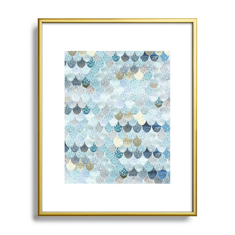Monika Strigel 1P SUMMER MERMAID BABY BLUE Metal Framed Art Print