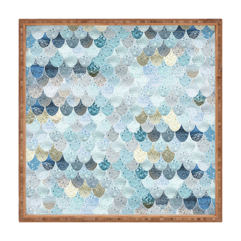 Monika Strigel 1P SUMMER MERMAID BABY BLUE Square Tray