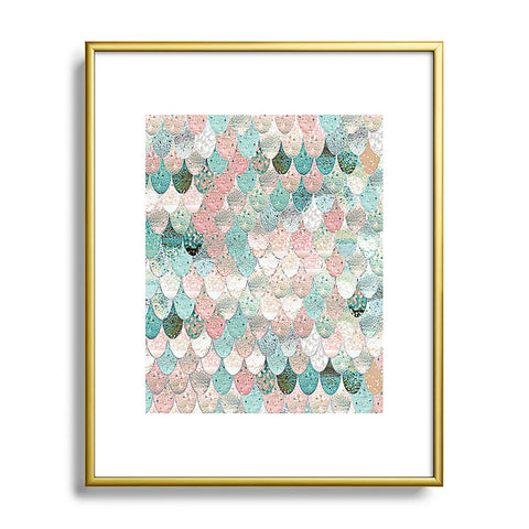 Monika Strigel 1P SUMMER MERMAID MIDCENTURY Metal Framed Art Print