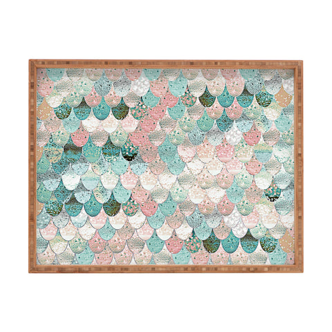 Monika Strigel 1P SUMMER MERMAID MIDCENTURY Rectangular Tray