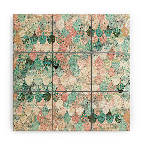 Monika Strigel 1P SUMMER MERMAID MIDCENTURY Wood Wall Mural