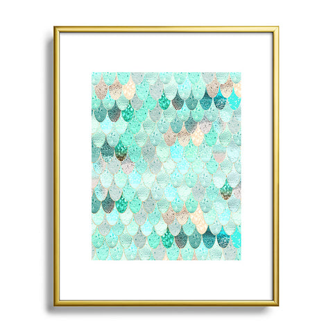Monika Strigel 1P SUMMER MERMAID MINT Metal Framed Art Print