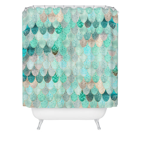 Monika Strigel 1P SUMMER MERMAID MINT Shower Curtain