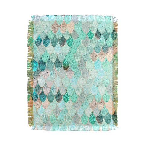 Monika Strigel 1P SUMMER MERMAID MINT Throw Blanket