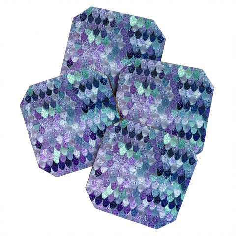 Monika Strigel 1P SUMMER MERMAID PURPLE MINT Coaster Set