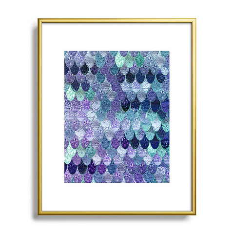 Monika Strigel 1P SUMMER MERMAID PURPLE MINT Metal Framed Art Print