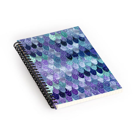 Monika Strigel 1P SUMMER MERMAID PURPLE MINT Spiral Notebook