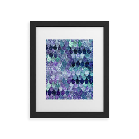 Monika Strigel 1P SUMMER MERMAID PURPLE MINT Framed Art Print