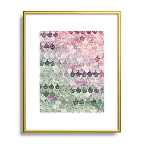 Monika Strigel 1P SUMMER MERMAID SAGE POPPY Metal Framed Art Print