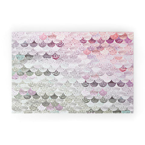 Monika Strigel 1P SUMMER MERMAID WILDFLOWER Welcome Mat